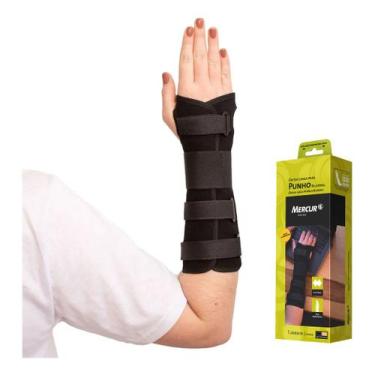 Imagem de Munhequeira Órtese Punho Com Tala Bilateral Longa Tam Mercur, M