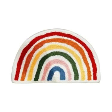 Imagem de Tapetes Macios Antiderrapantes De Cor Arco-íris, Para Uso Interno E Ex