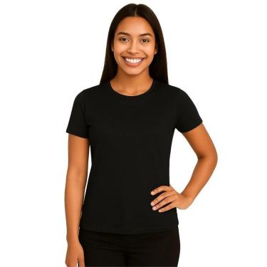 Imagem de Camiseta Manga Curta Feminina Lisa Dry Academia Fit-Feminino