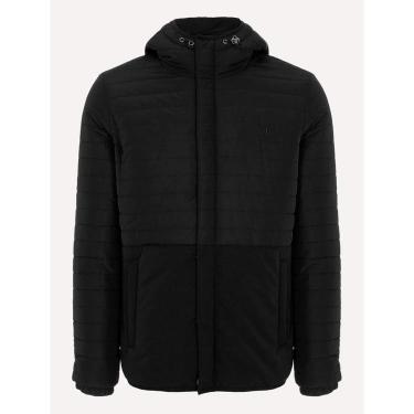 Imagem de Jaqueta Dudalina Masculina Puffer Nylon Textura Preta-Masculino