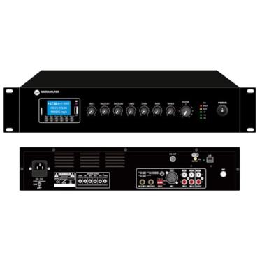 Imagem de Amplificador de streaming CMX Audio EA-120AW Wi-Fi/Internet; suporte USB/SD/FM/Bluetooth; saída nominal de 120 W; indicadores LED; controle de volume; proteção contra curto-circuito, clipe, sobrecarga