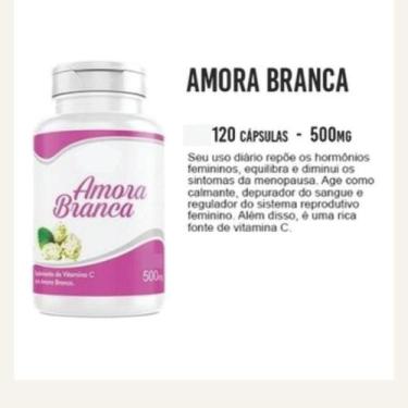 Imagem de Amora Bran ca 120 cápsulas Suplemento 1 frasco - NS SUPLEMENTOS