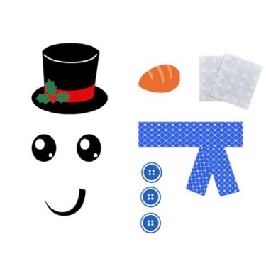 Imagem de Decalque de geladeira, boneco de neve, decoração de parede de Natal - Arte de parede removível para armários de madeira de metal porta de armário de carro sala de estar sessões de fotos cozinha festa