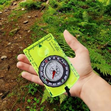Imagem de Bússola de orientação ao ar livre – bússola avançada para caminhadas, acampamento e mochilão, ferramentas de navegação leves e duráveis
