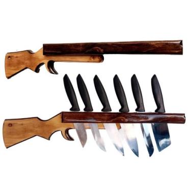 Imagem de Porta Faca Escopeta - Boss Arte em Madeira