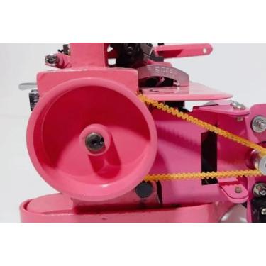 Imagem de Máquina De Costura Semi Industrial  Gn1-6d Portátil Rosa/red - Techook