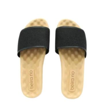 Imagem de Chinelo Slide Feminino Beira Rio, Preto, 36