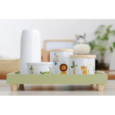 Imagem de Kit Higiene Porcelana Bebê K055 Maternidade Infatil Decoração Quarto T