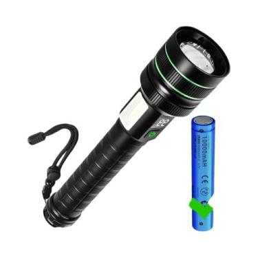 Imagem de Lanterna LED De Alta Potência Com Zoom, Bateria 26650 Integrada, Tocha