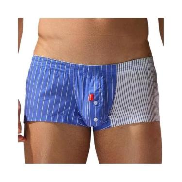 Imagem de Calças Aro De Algodão Listradas Para Homens, Pijamas, Roupas Para Casa