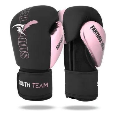 Imagem de Luva De Boxe Profissional Fantasy 2k25 South Team, Rosa, 14oz, PU