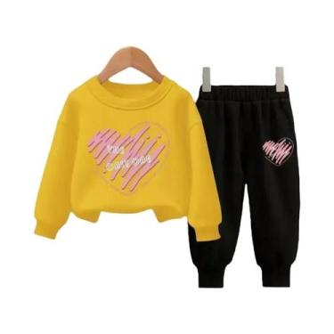 Imagem de Conjunto De Agasalho Infantil De Outono Com Camiseta De Manga Longa E 