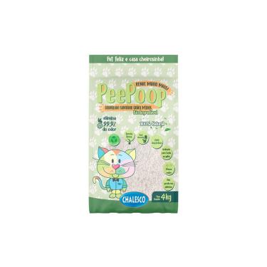 Imagem de Areia Higienica Mandioca Peepoop Graos Medios Gatos - 4Kg