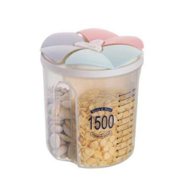 Imagem de Pote Plástico de Armazenamento com 3 Divisórias 1,5Litros - Top Rio