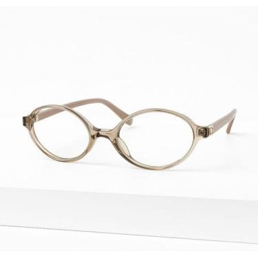 Imagem de Armações De Óculos Para Grau Feminino Oval Inspiração Miumiu - Genéric
