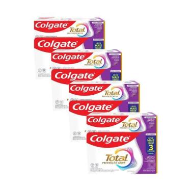 Imagem de Kit 4 Pack Creme Dental Colgate Total Gengiva Reforçada 90g 3un Cada