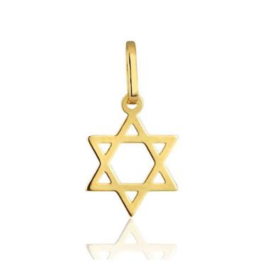 Imagem de Pingente Estrela de Davi Em Ouro 18k 13mm - AGAPRIME JÓIAS