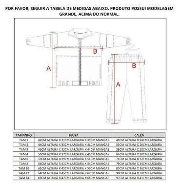 Imagem de Conjunto Infantil Grêmio Agasalho Jaqueta e Calça Azul