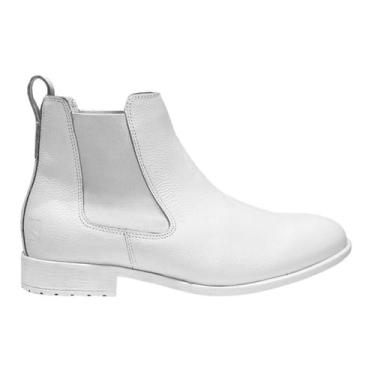 Imagem de Botina Chicago Linha KPL Premium Couro Branca Moda Masculina - Kapell,