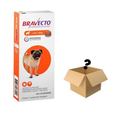Imagem de Bravecto Antipulgas e Carrapatos Cães 4,5 a 10kg + Surpresa
