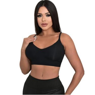 Imagem de Sutiã Top Invisível Adulto Com Bojo Removível Sem Costura Naked - D&A,