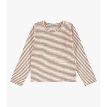 Imagem de Blusa Manga Longa Rovi Kids Feminina Marrom, 12, Marrom