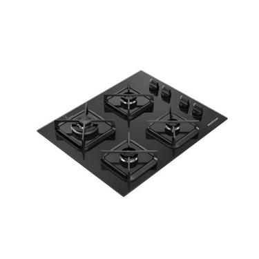 Imagem de Cooktop 4 Bocas a Gás BDS62AE com Grades de Ferro Amarado e Chama Simmer Brastemp
