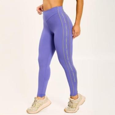 Imagem de Legging Perception Poliamida Com Estampa Emborrachada Donna Carioca-Feminino