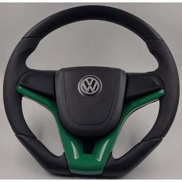 Imagem de Volante Verde Com o Cubo Fusca 77 78 79 80 81 82 83 84 - Volkswagen