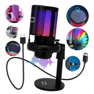 Imagem de Microfone RGB Gamer MT 1060R Para Uma Experiência de Jogo Imersiva - T