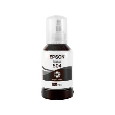 Imagem de Tinta Original Epson T504 Preto EcoTank Alta Capacidade, Preto, 127ml