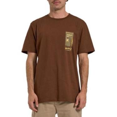 Imagem de Camiseta Hurley Selo Marrom-Masculino