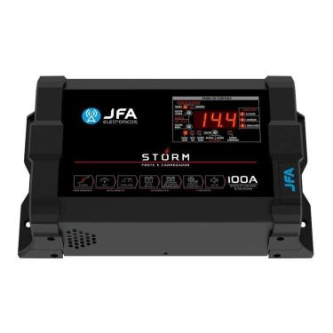 Imagem de Fonte e Carregador Automotivo Storm Plus 100A Compatível com Diversos Veículos JFA Elet...
