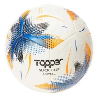Imagem de Bola De Futsal Slick Cup Topper Cor Laranja/Azul Anodizado/P