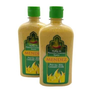 Imagem de Kit Molho de Pimenta Mendez 450ml 02 Cremosa Suave