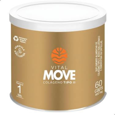 Imagem de Move Colágeno Tipo 2 Joint 400mg 60 Capsulas Vital Atman-Unissex