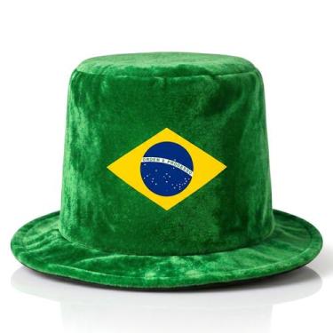 Imagem de Cartola Chapéu Copa Do Mundo Festa Torcida Brasil Unissex Tamanho Únic