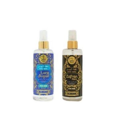 Imagem de Kit 2 body splash Femininos e masculinos arabe soul cosméticos 200 ML,