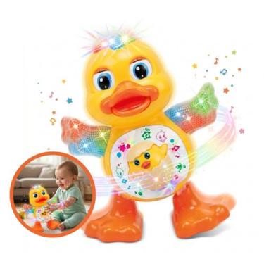 Imagem de Pato Dançarino Musical Infantil Com Som Luzes Coloridas Que Rebola Pat