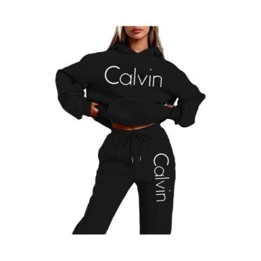 Imagem de Conjunto De Moletom Feminino Com Estampa De Letras, Duas Peças, Moda, 
