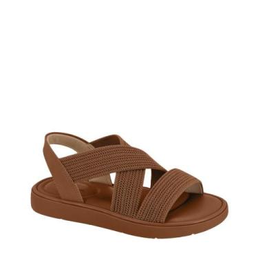 Imagem de Sandalia Feminina Ortopedica Modare Elastico Estilo 7208.105, Avelã, 3