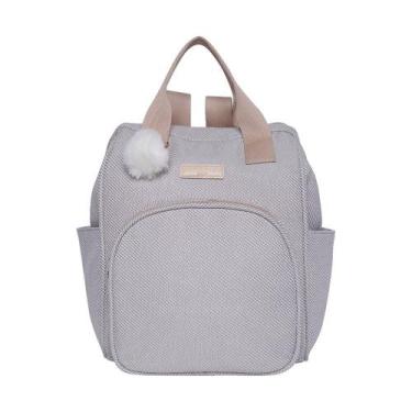Imagem de Mochila Maternidade Pirulitando Baby Nuvem De Algodão Cinza, Cinza