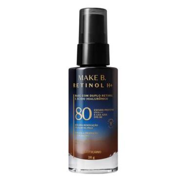 Imagem de Base Líquida com FPS 80 Make B. Retinol H+ 26g - Maquiagem , Cor 80