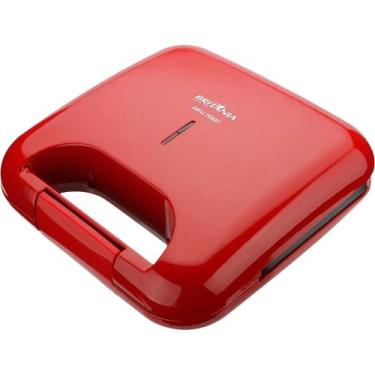 Imagem de Sanduicheira grill britania 750w  lux - Britânia, 220V, Vermelho