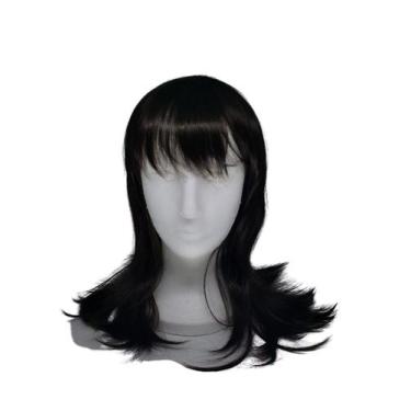 Imagem de Peruca cabelo orgânico Média Lisa 55cm - Lynx Produções artistica