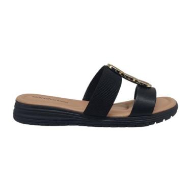 Imagem de Tamanco Sandália Rasteira Feminina Plamilha Ultra Macia Comfortflex 25