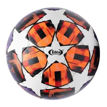 Imagem de Bola De Futebol Champions Tamanho 5 Laranja/Roxo Idea