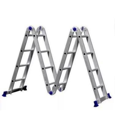 Imagem de Escada multifuncional 4 x 4 16dg s/ plataformas real - REAL ESCADAS