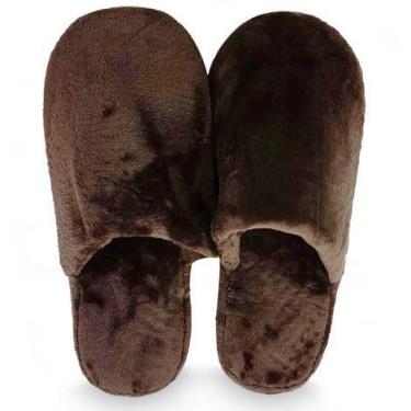 Imagem de Pantufa Unissex Toque de Seda - Niazitex, Marrom