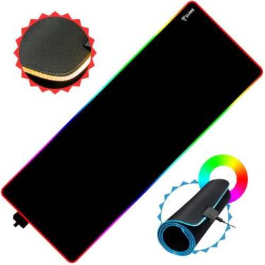 Imagem de Mouse Pad Gamer Clanm King Tamanho Grande 800X300MM Com  Base Emborrac